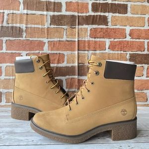 Timberland Women's Brinda 6 Inch Wheat Nubuck Lace